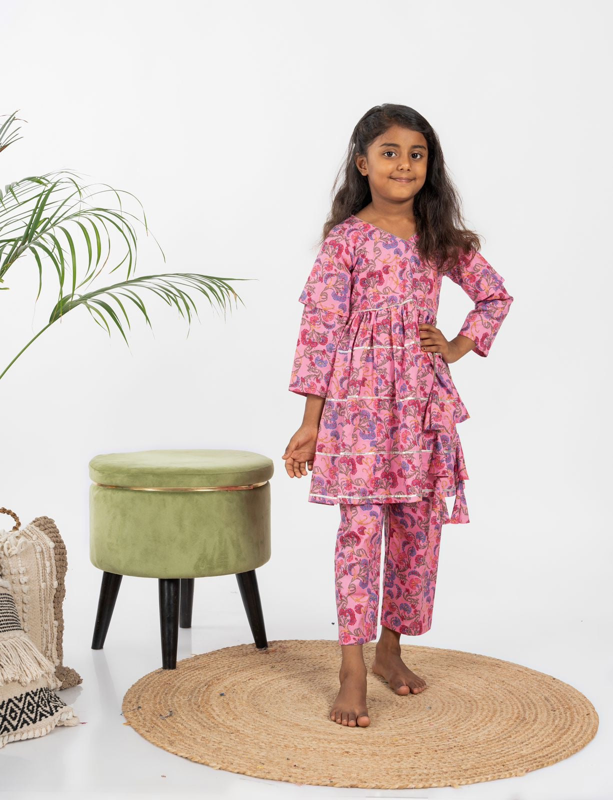 Pink Blossom Suit Set