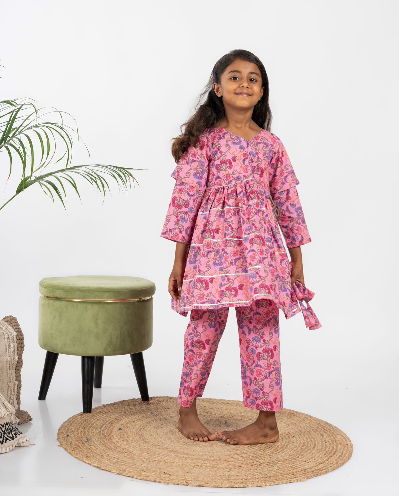 Pink Blossom Suit Set