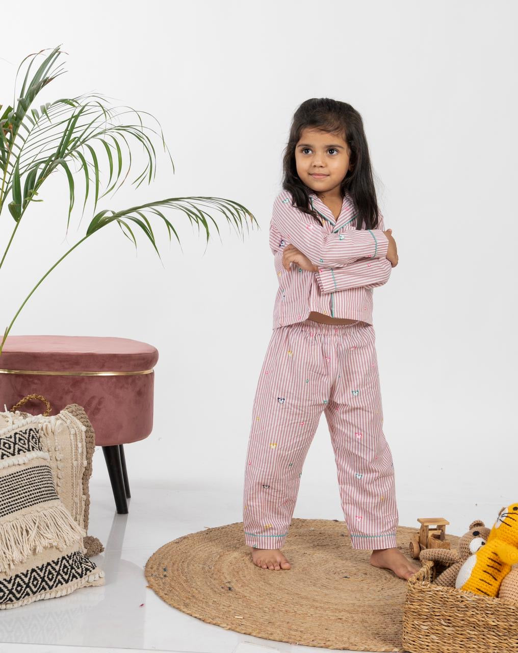 Pookie Strip Loungewear Set